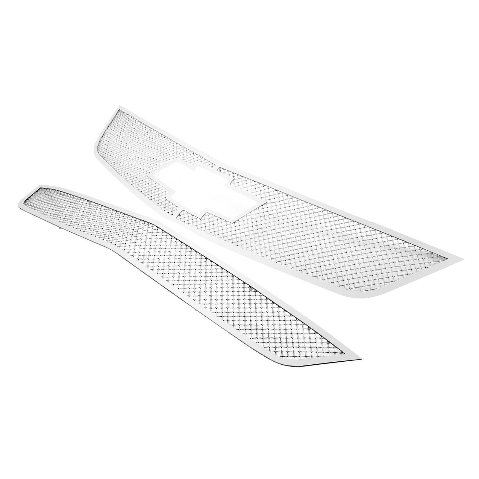 2014-2020 Chevy Impala Logo Show (Not For 2014-2016 Chevy Impala Limited) Main Upper + Lower Bumper Wire Mesh Grille