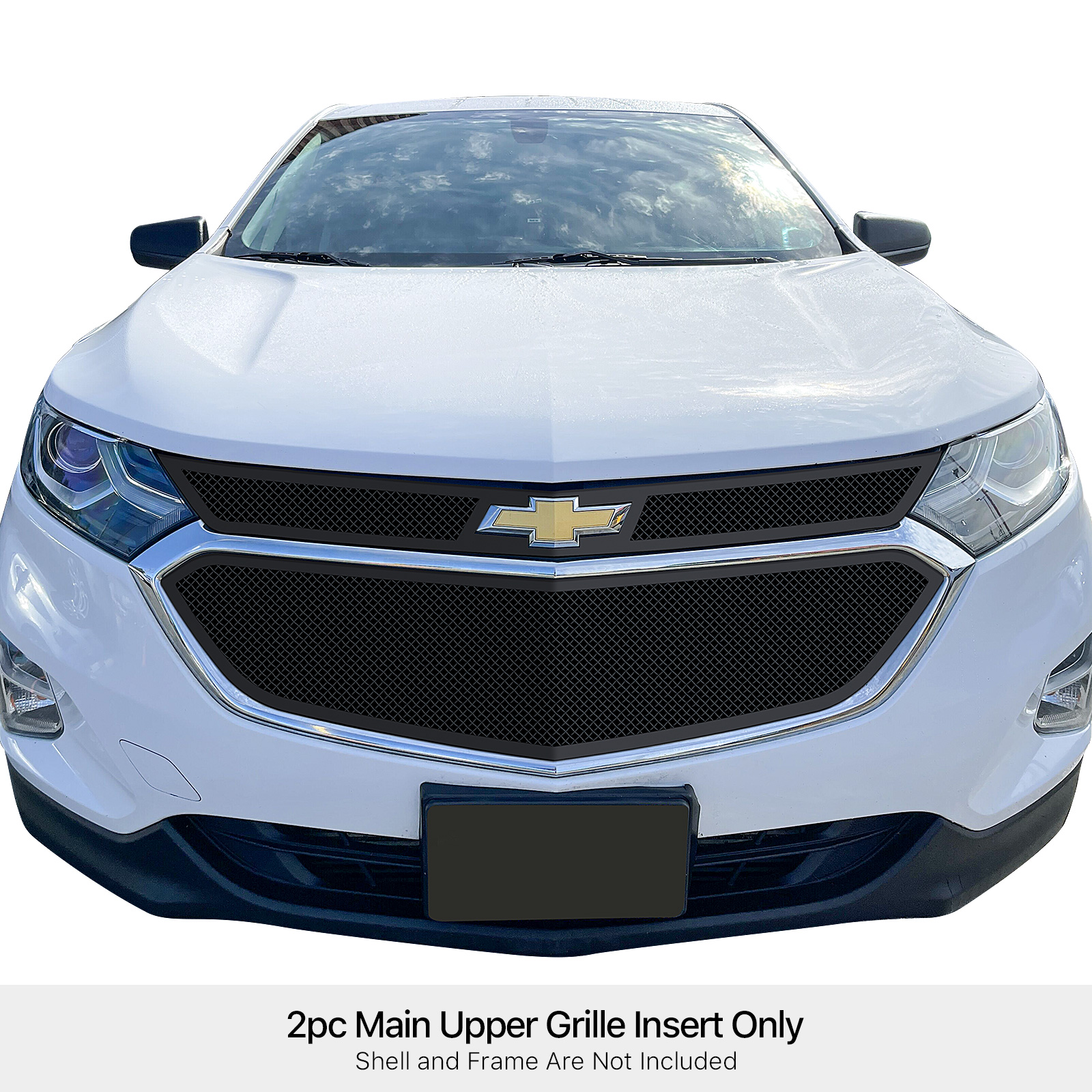 2018-2021 Chevy Equinox Only Fits Bar Style OE Grille Main Upper Black Wire Mesh Grille