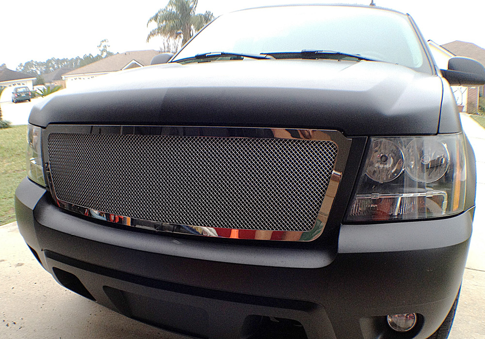 2007-2013 Chevy Avalanche /2007-2014 Chevy Suburban /2007-2014 Chevy Tahoe Not For Hybrid Main Upper Wire Mesh Grille