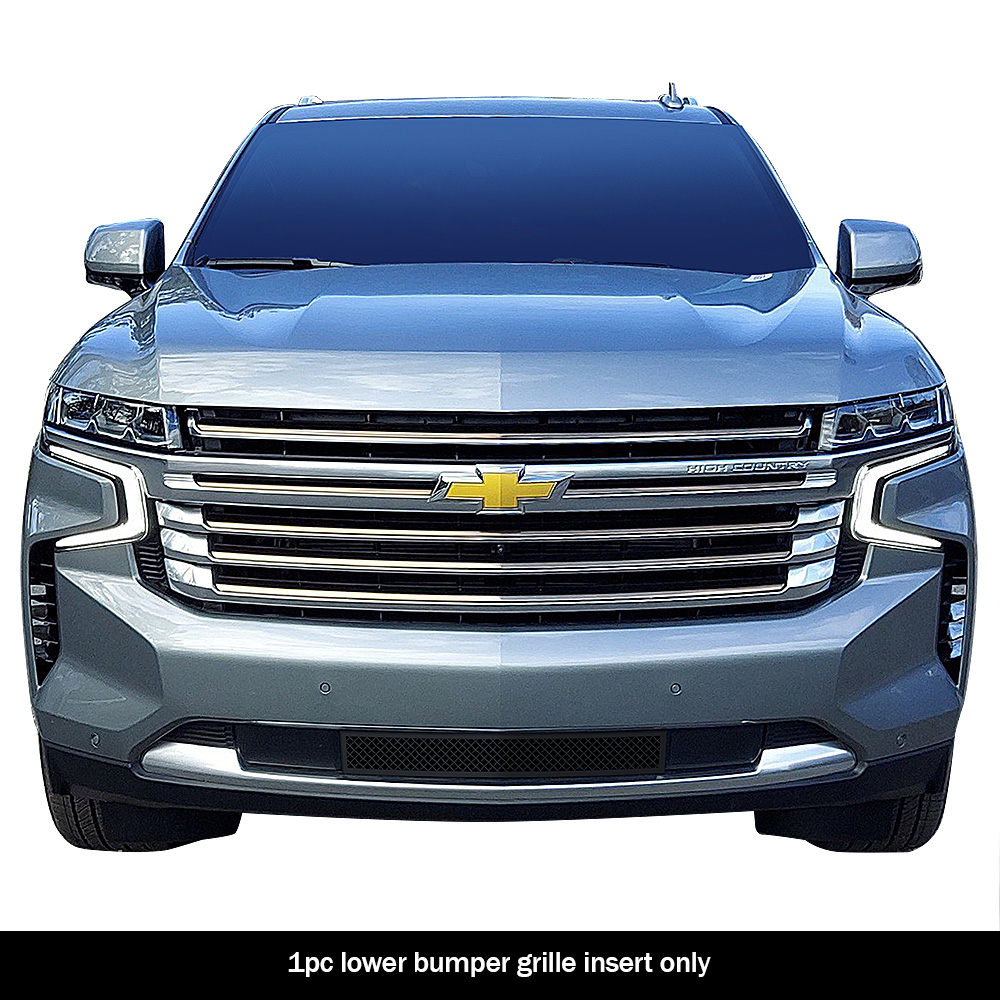 2021-2024 Chevy Tahoe Not For Z71 Lower Bumper Black Wire Mesh Grille