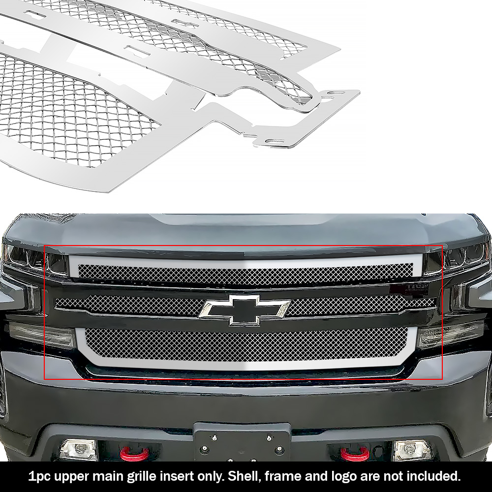 2019-2022 Chevy Silverado 1500 Not for Custom Trailboss/Custom/Work Truck Main Upper Wire Mesh Grille