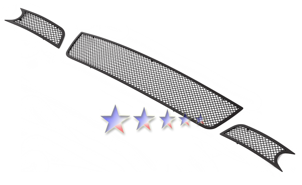 2006-2013 Chevy Impala With Fog Light /2014-2016 Chevy Impala Limited Model Only With Fog Light Lower Bumper Black Wire Mesh Grille