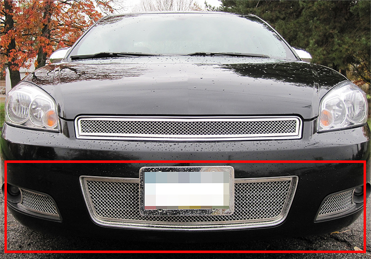 2006-2013 Chevy Impala With Fog Light /2014-2016 Chevy Impala Limited Model Only With Fog Light Lower Bumper Wire Mesh Grille