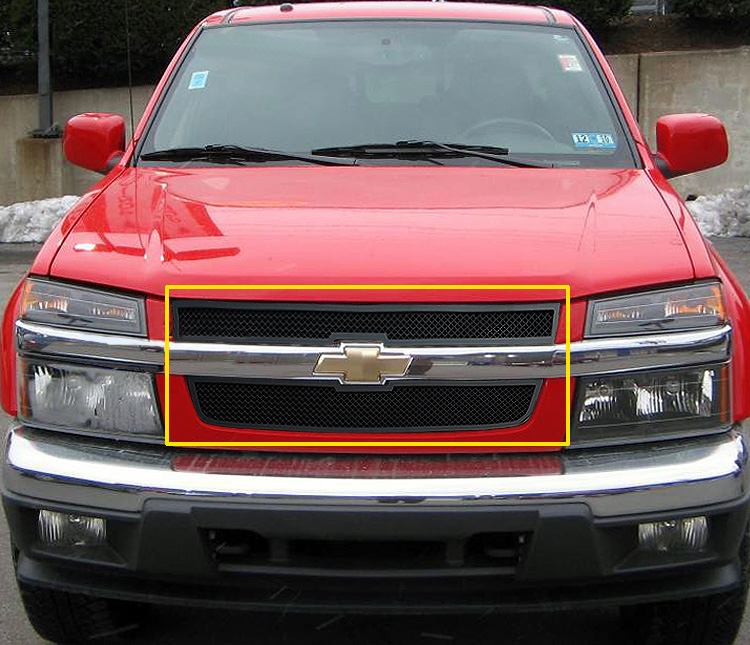 2004-2012 Chevy Colorado Not For Extreme Main Upper Black Wire Mesh Grille