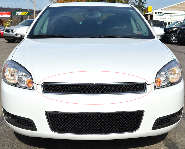 2006-2013 Chevy Impala /2006-2007 Chevy Monte Carlo /2014-2016 Chevy Impala Limited Model Only Main Upper Black Wire Mesh Grille