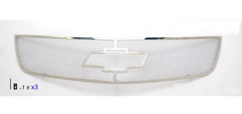 2013-2017 Chevy Traverse Logo Show Main Upper Wire Mesh Grille