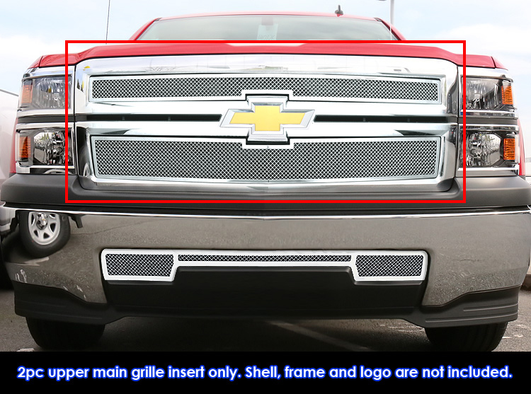 2014-2015 Chevy Silverado 1500 Not for Z71 Main Upper Wire Mesh Grille