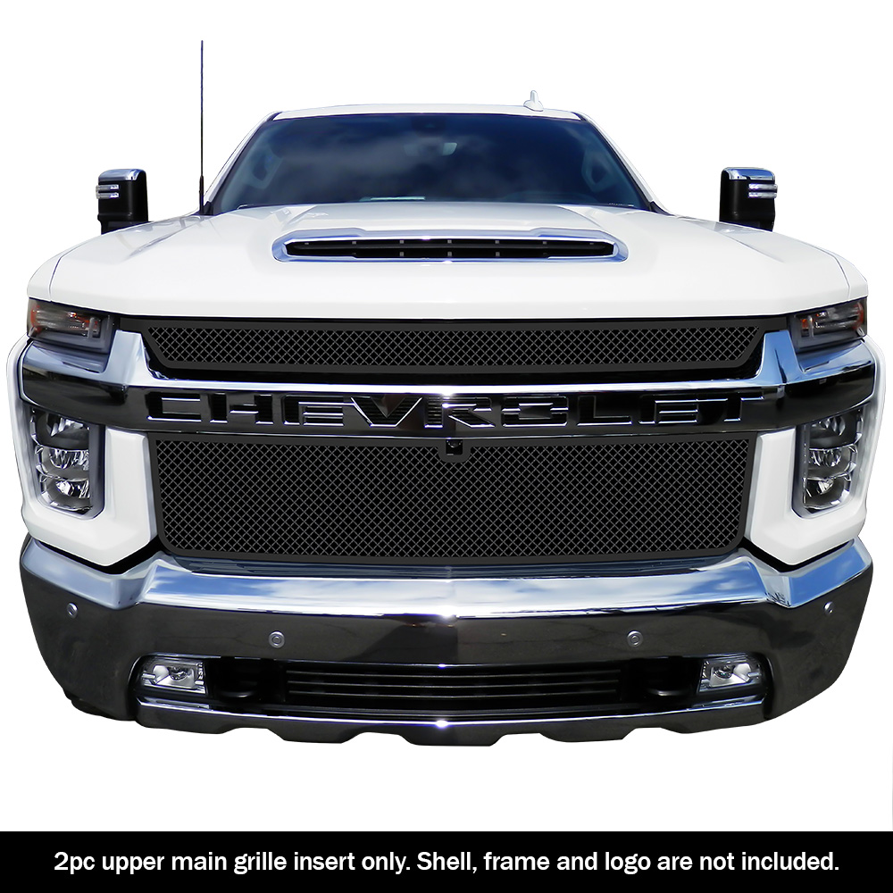 2020-2023 Chevy Silverado 2500/3500 LTZ Main Upper Black Wire Mesh Grille