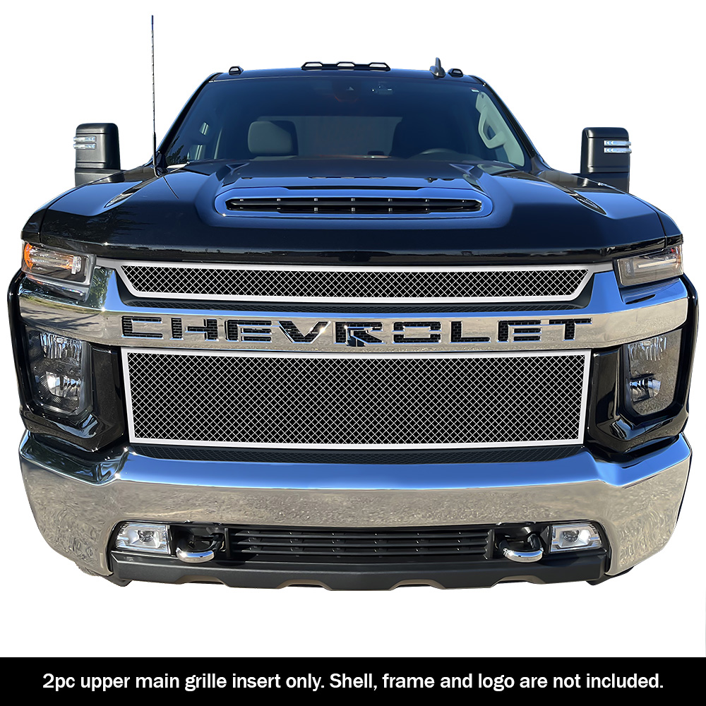 2020-2023 Chevy Silverado 2500/3500 LT & Custom & Work Truck Main Upper Wire Mesh Grille