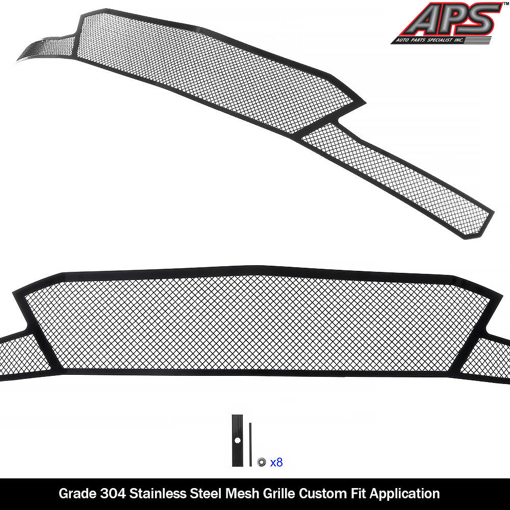 2019-2024 Chevy Camaro 1SS/2SS Lower Bumper Black Wire Mesh Grille