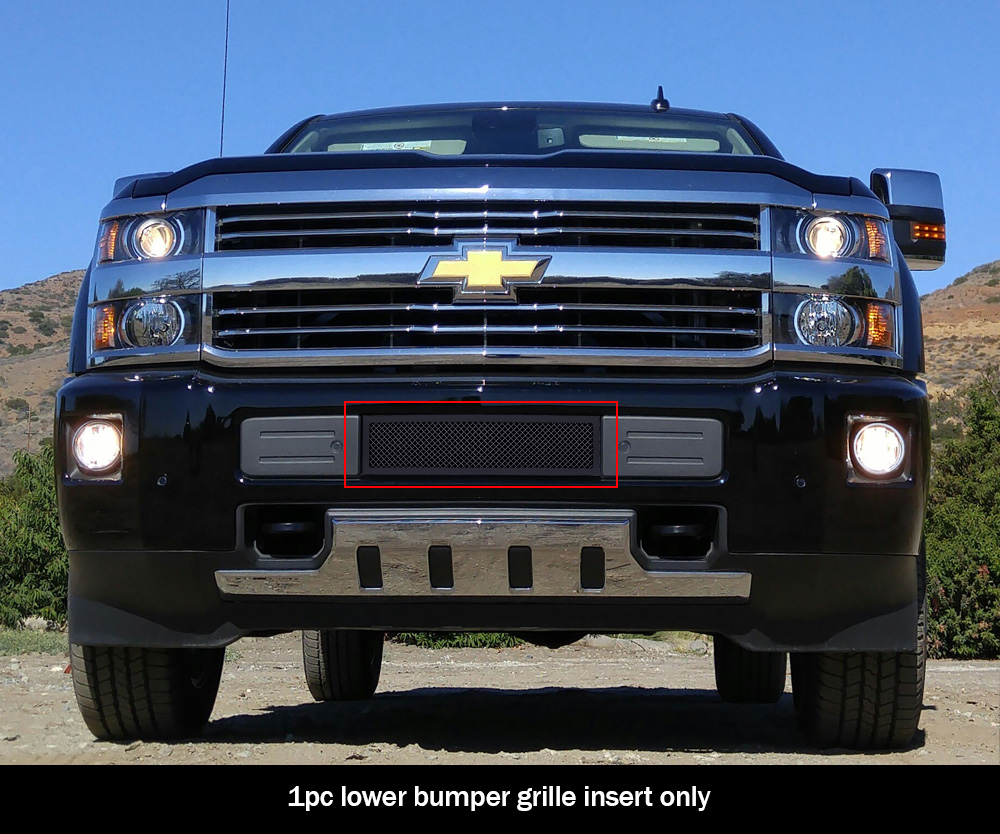 2015-2019 Chevy Silverado 2500 HD /2015-2019 Chevy Silverado 3500 HD Lower Bumper Black Wire Mesh Grille