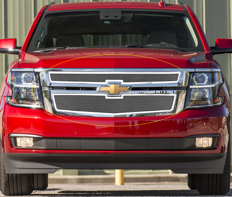 2015-2020 Chevy Suburban (For Both Honeycomb Style and Bar Style)/2015-2020 Chevy Tahoe (For Both Honeycomb Style and Bar Style) Main Upper Wire Mesh Grille