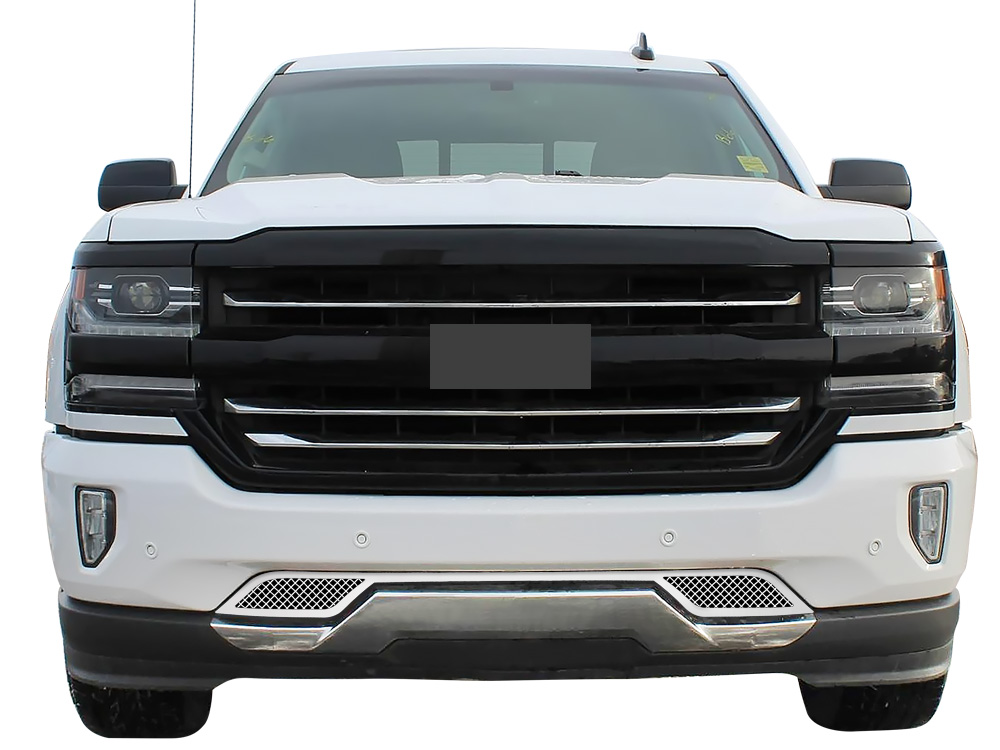 2016-2018 Chevy Silverado 1500 (Incl. 2019 Silverado 1500 LD) Without Tow Hook Lower Bumper Wire Mesh Grille