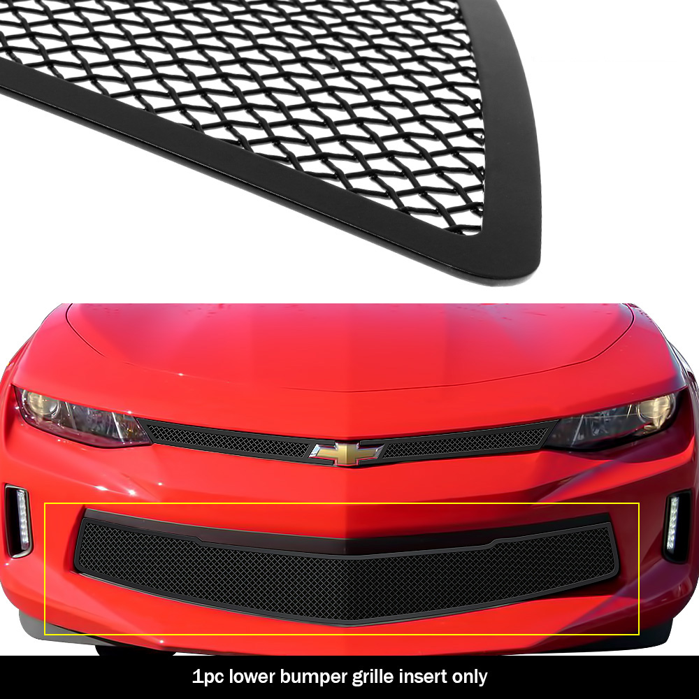 2016-2018 Chevy Camaro LT Lower Bumper Black Wire Mesh Grille