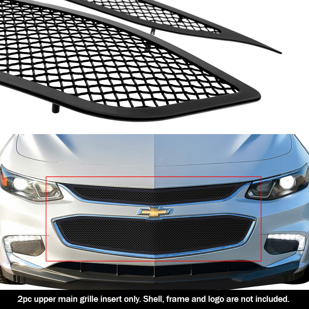 2016-2018 Chevy Malibu (Not for Limited Model) Main Upper Black Wire Mesh Grille