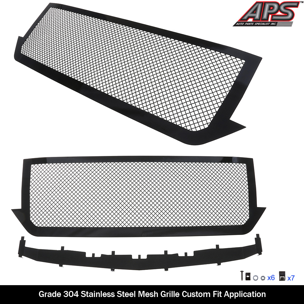 2016-2018 Chevy Silverado 1500 /2019 Chevy Silverado 1500 LD Main Upper Black Wire Mesh Grille