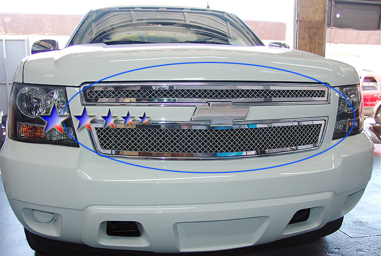 2007-2014 Chevy Avalanche /2007-2014 Chevy Suburban /2007-2014 Chevy Tahoe Not For Hybrid Main Upper Wire Mesh Grille