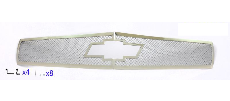 2010-2013 Chevy Camaro Short With Logo Show Not for ZL1 Model Main Upper Wire Mesh Grille
