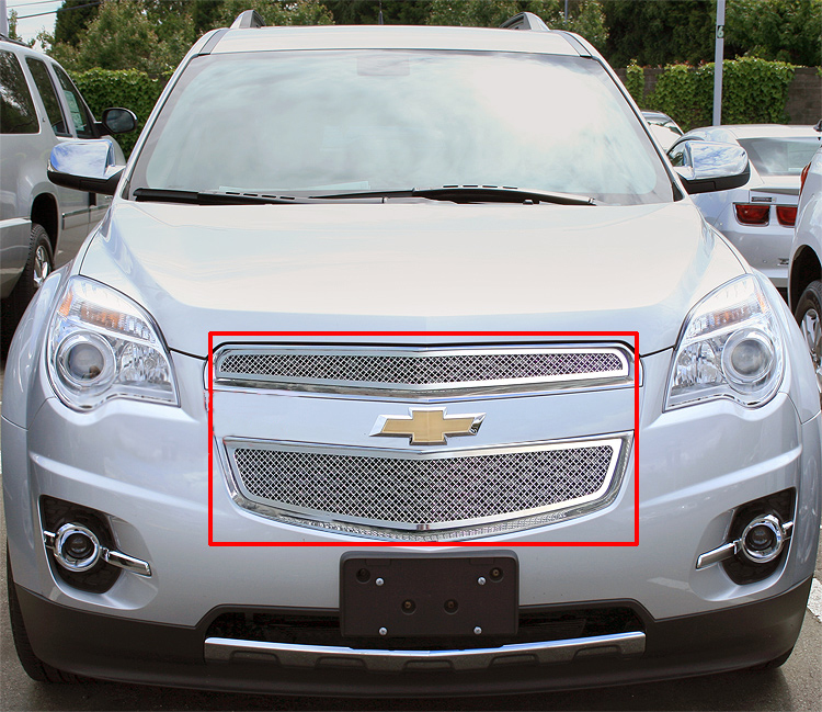 2010-2015 Chevy Equinox (2012-2015 Model Need Drilling) Main Upper Wire Mesh Grille