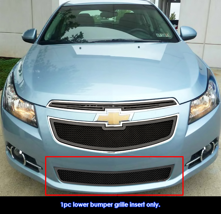 2011-2014 Chevy Cruze LT RS package And Turbo Only/2011-2014 Chevy Cruze LTZ RS package And Turbo Only Lower Bumper Black Wire Mesh Grille