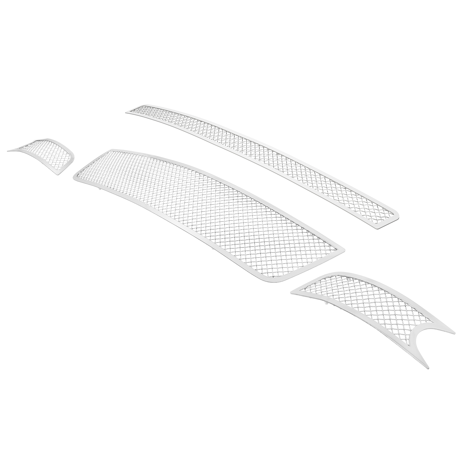 2006-2013 Chevy Impala With Fog Light /2014-2016 Chevy Impala Limited Model Only With Fog Light Main Upper + Lower Bumper Wire Mesh Grille