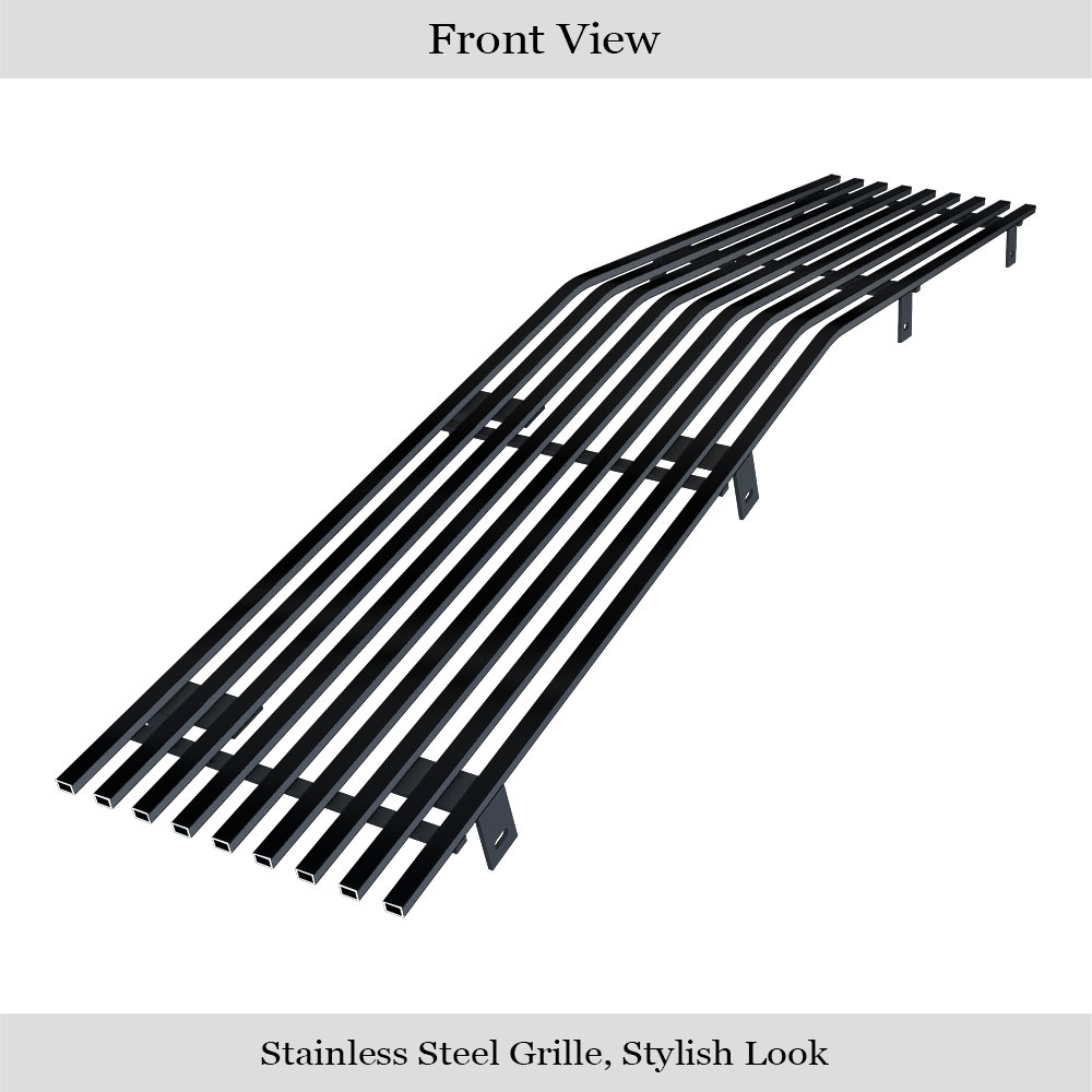 1982-1987 Chevy EL Camino /1982-1983 Chevy Malibu Main Upper Black Stainless Steel Billet Grille