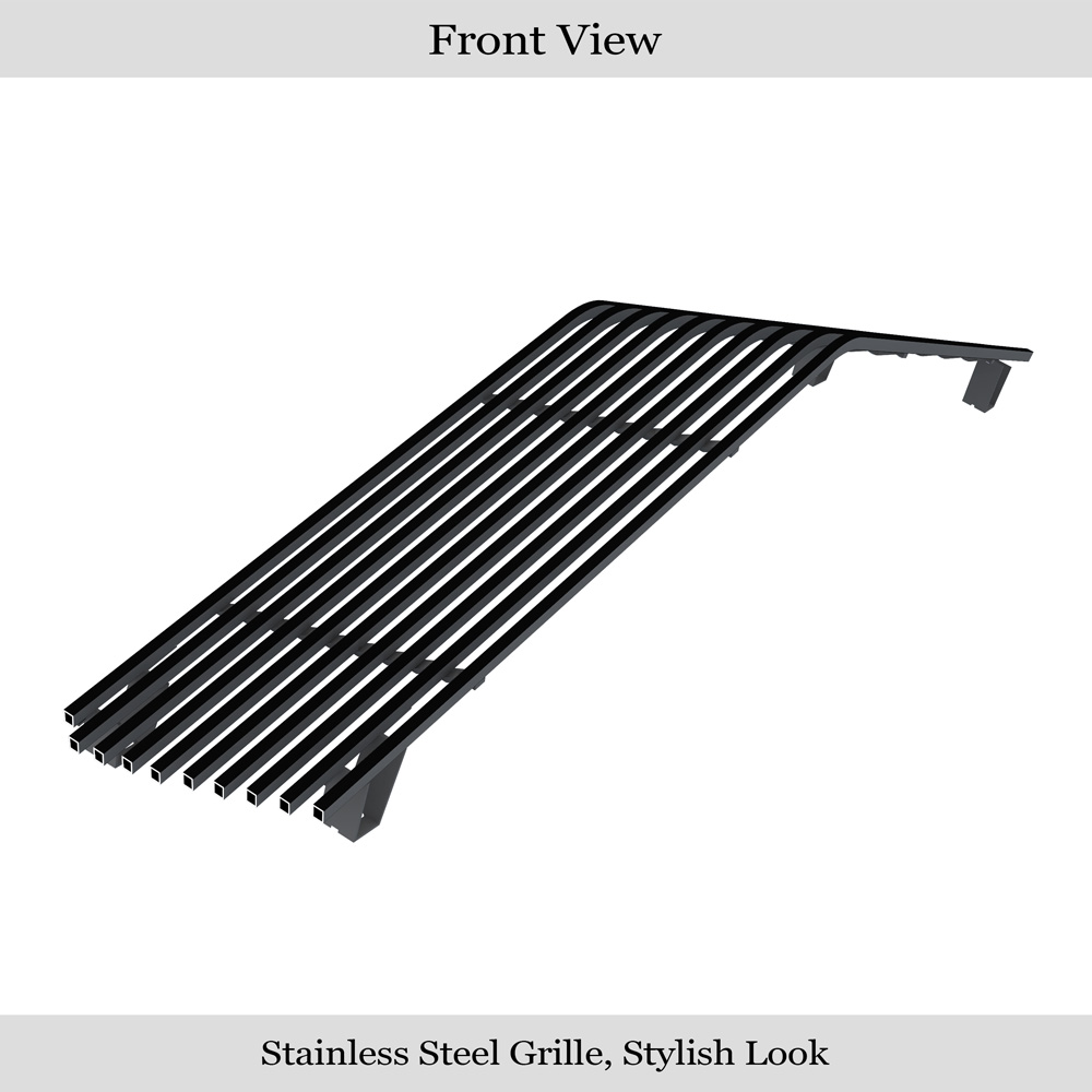 1974-1977 Chevy Camaro Main Upper Black Stainless Steel Billet Grille