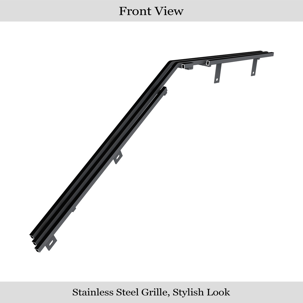 1974-1977 Chevy Camaro Lower Bumper Black Stainless Steel Billet Grille