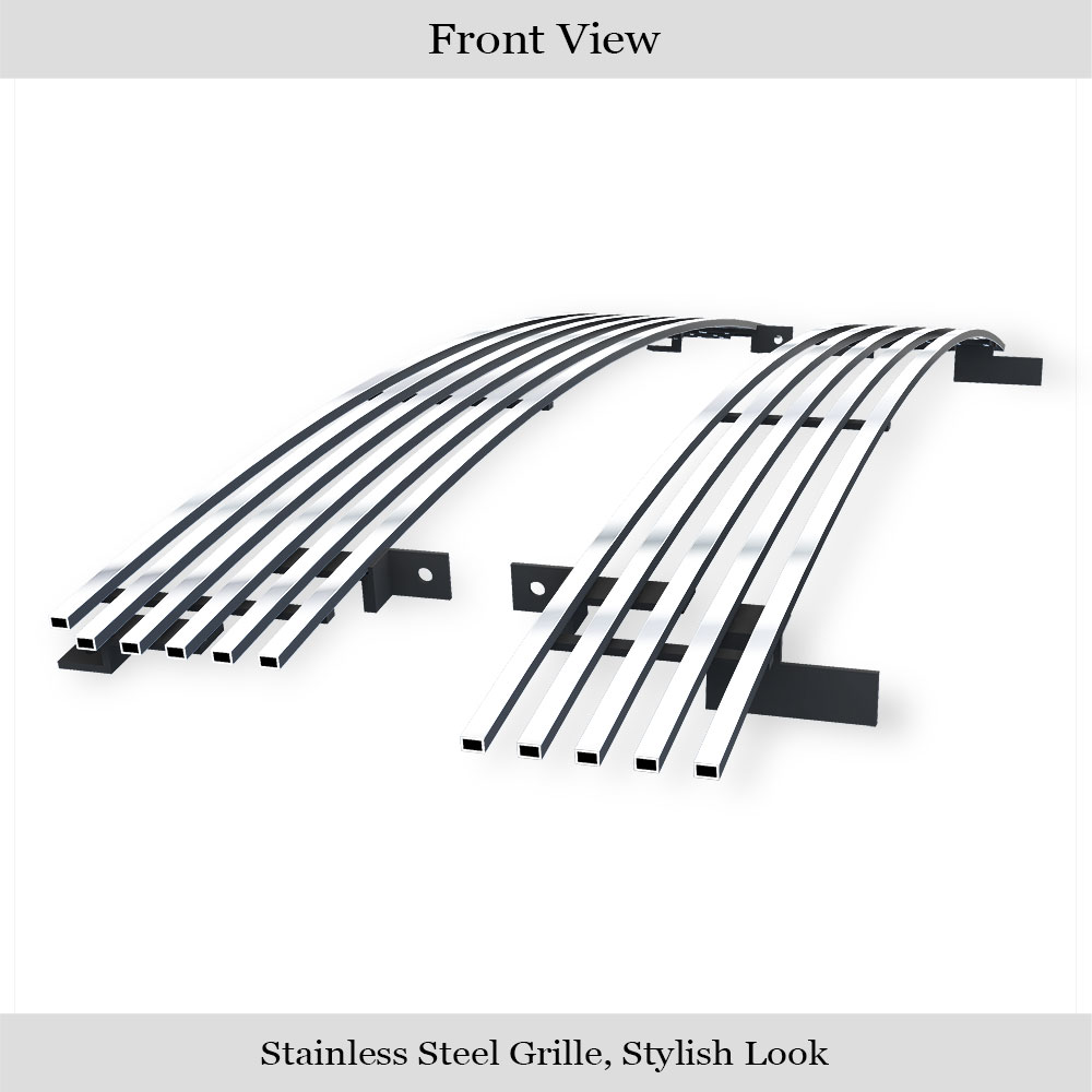 2001-2002 Chevy Silverado 2500 Install Behind Opening/2001-2002 Chevy Silverado 3500 Install Behind Opening Main Upper Stainless Steel Billet Grille