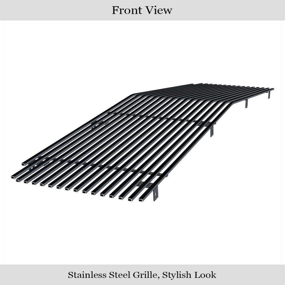 2015-2019 Chevy Silverado 2500 HD /2015-2019 Chevy Silverado 3500 HD Main Upper Black Stainless Steel Billet Grille