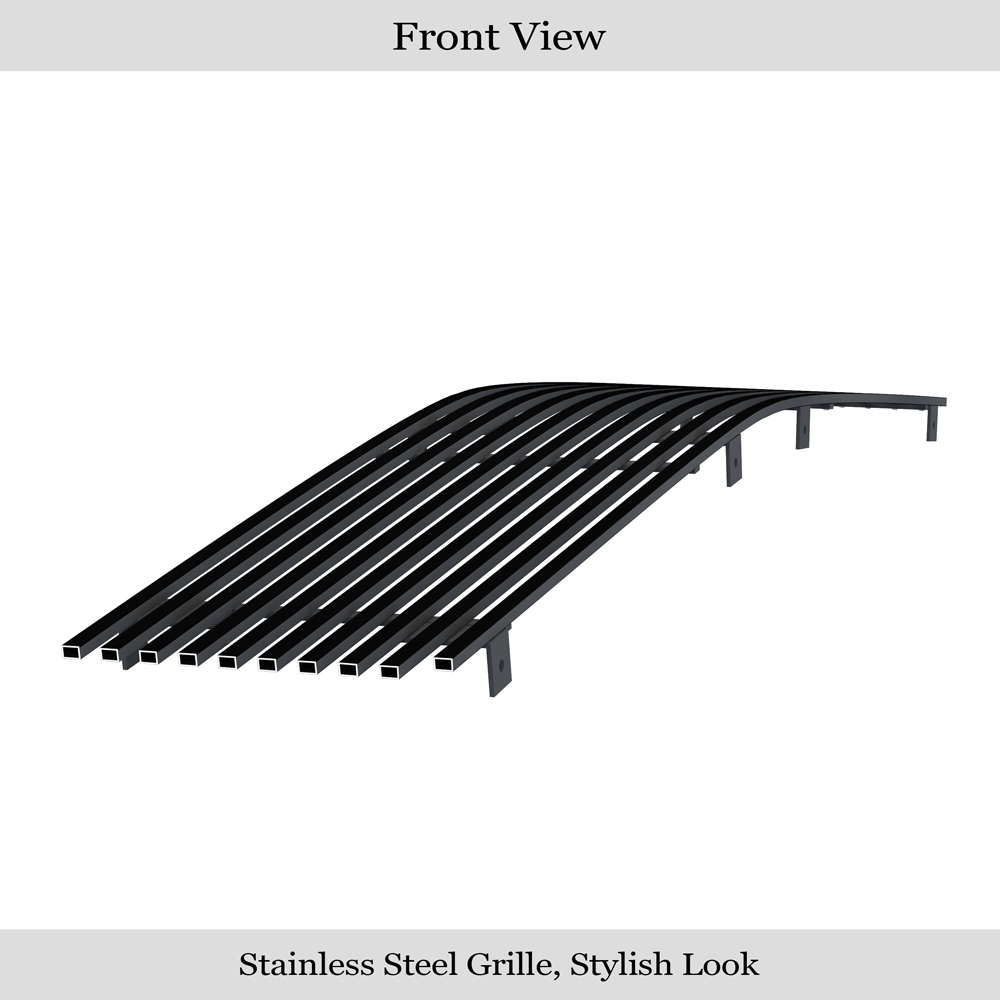 1986-1990 Chevy Caprice Main Upper Black Stainless Steel Billet Grille