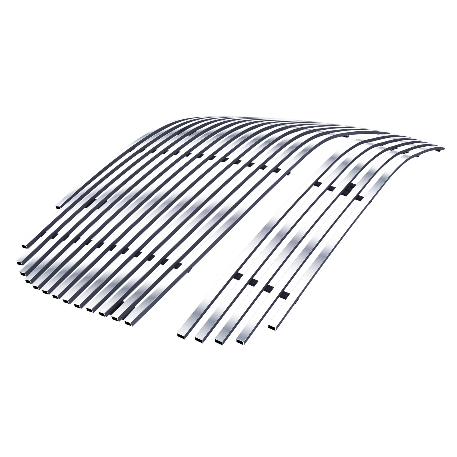 2006-2011 Chevy HHR Not For SS and SS Panel Model Main Upper + Lower Bumper Stainless Steel Billet Grille