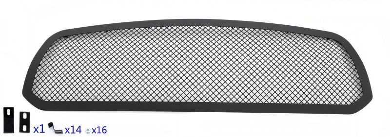 2013-2017 Ram 1500 Not For Rebel/2018 Ram 1500 Not For Rebel & Sport & Laramie Longhorn & Laramie Limited/2019-2020 Ram 1500 Classic Only MAIN UPPER Black Wire Mesh Grille