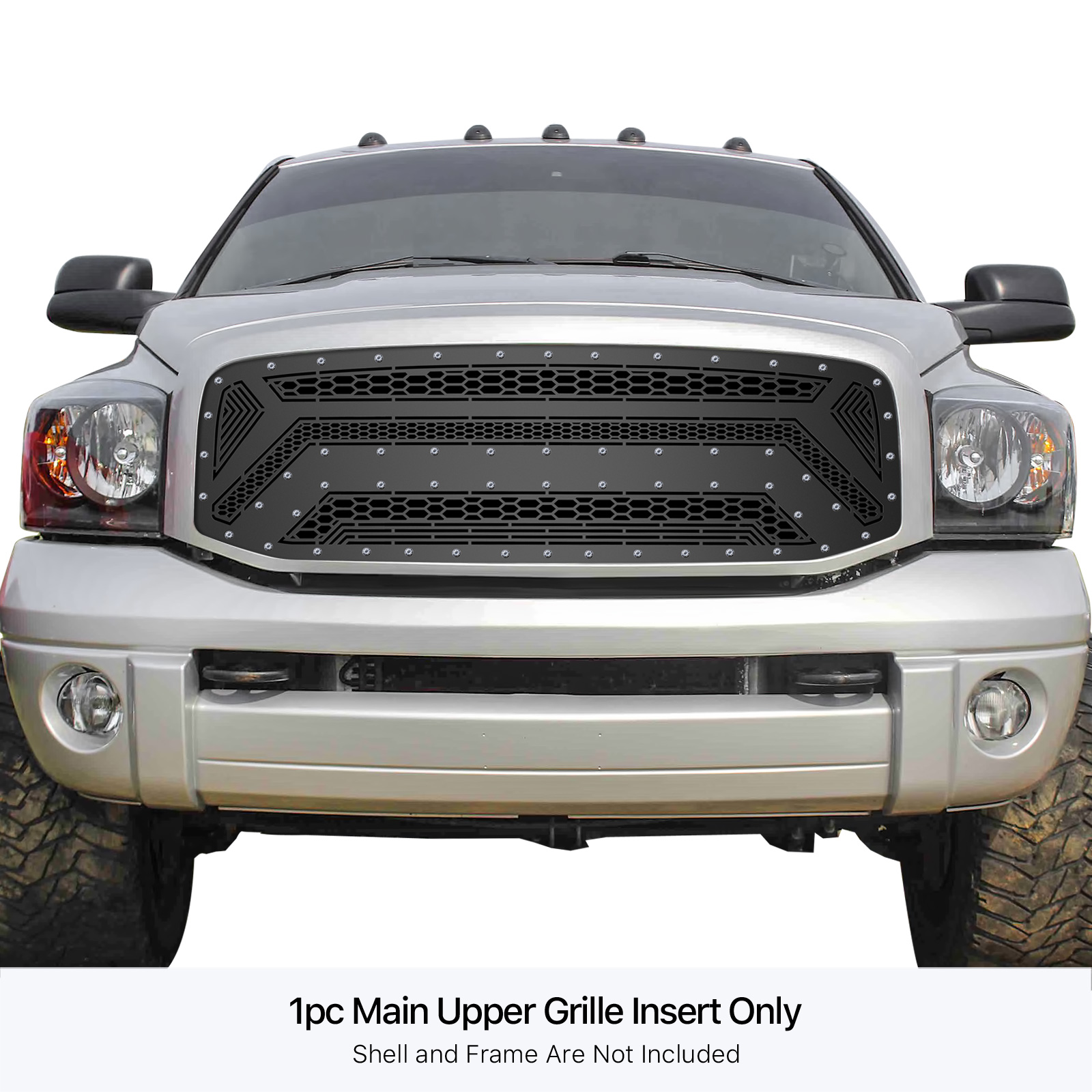 2006-2008 Ram 1500 /2006-2009 Dodge Ram 2500 /2006-2009 Dodge Ram 3500 Main Upper Sheet Grille