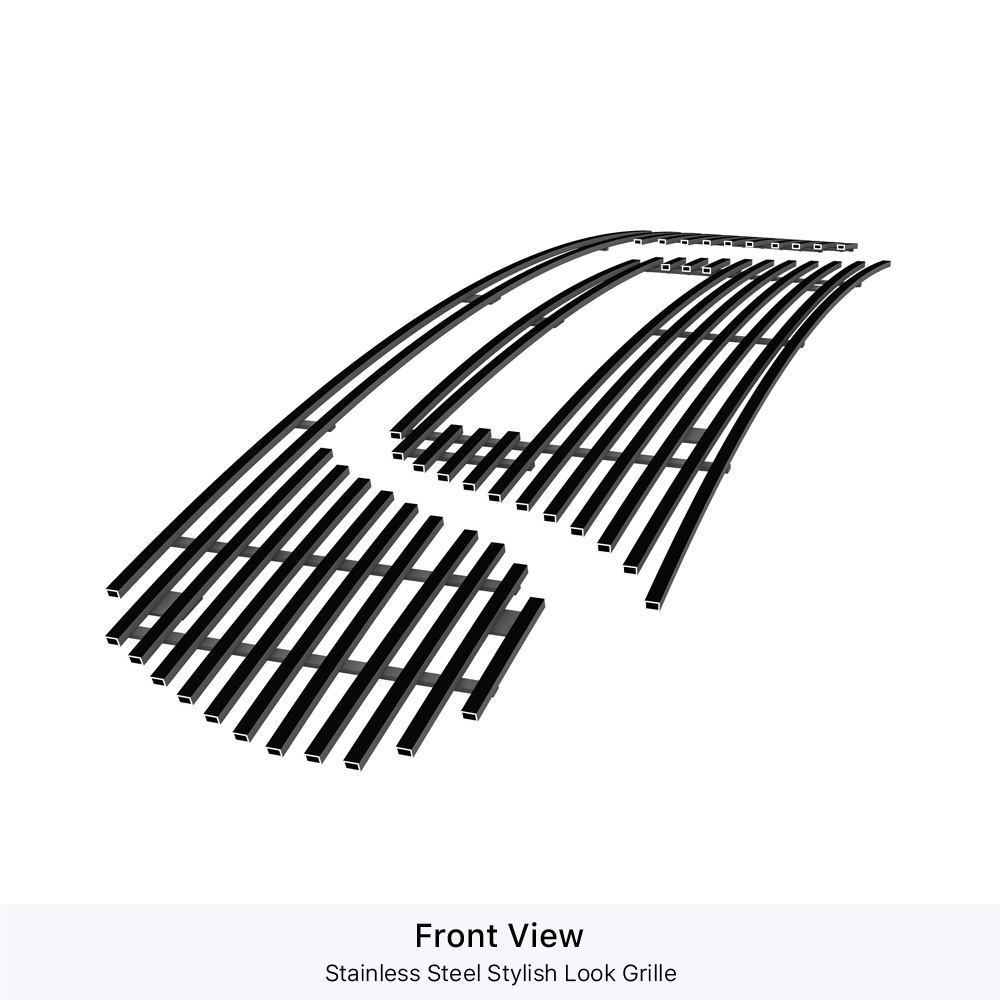2019-2024 Ram 1500 Rebel Main Upper Black Stainless Steel Billet Grille