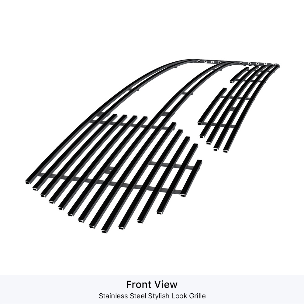 2021-2024 Ram 1500 TRX Main Upper Black Stainless Steel Billet Grille