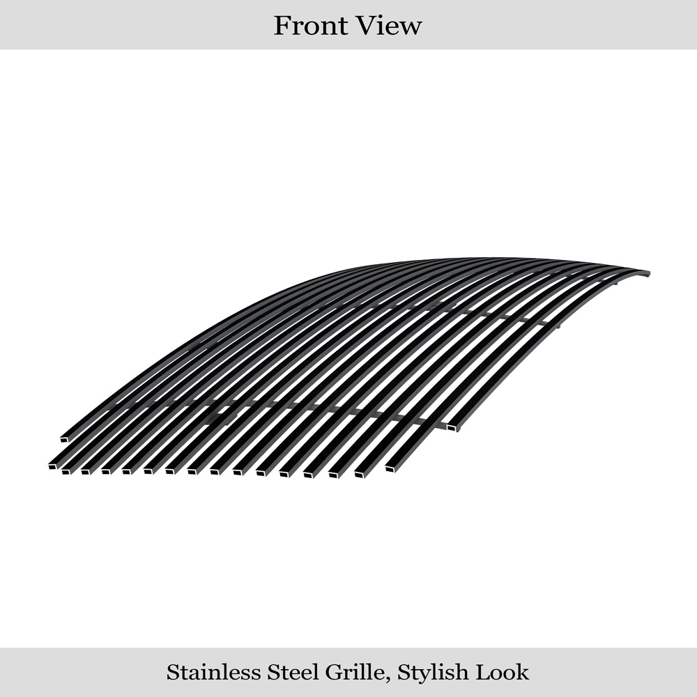 2002-2005 Dodge Ram 2500 /2002-2005 Dodge Ram 3500 /2002-2005 Dodge Ram 1500 Main Upper Black Stainless Steel Billet Grille