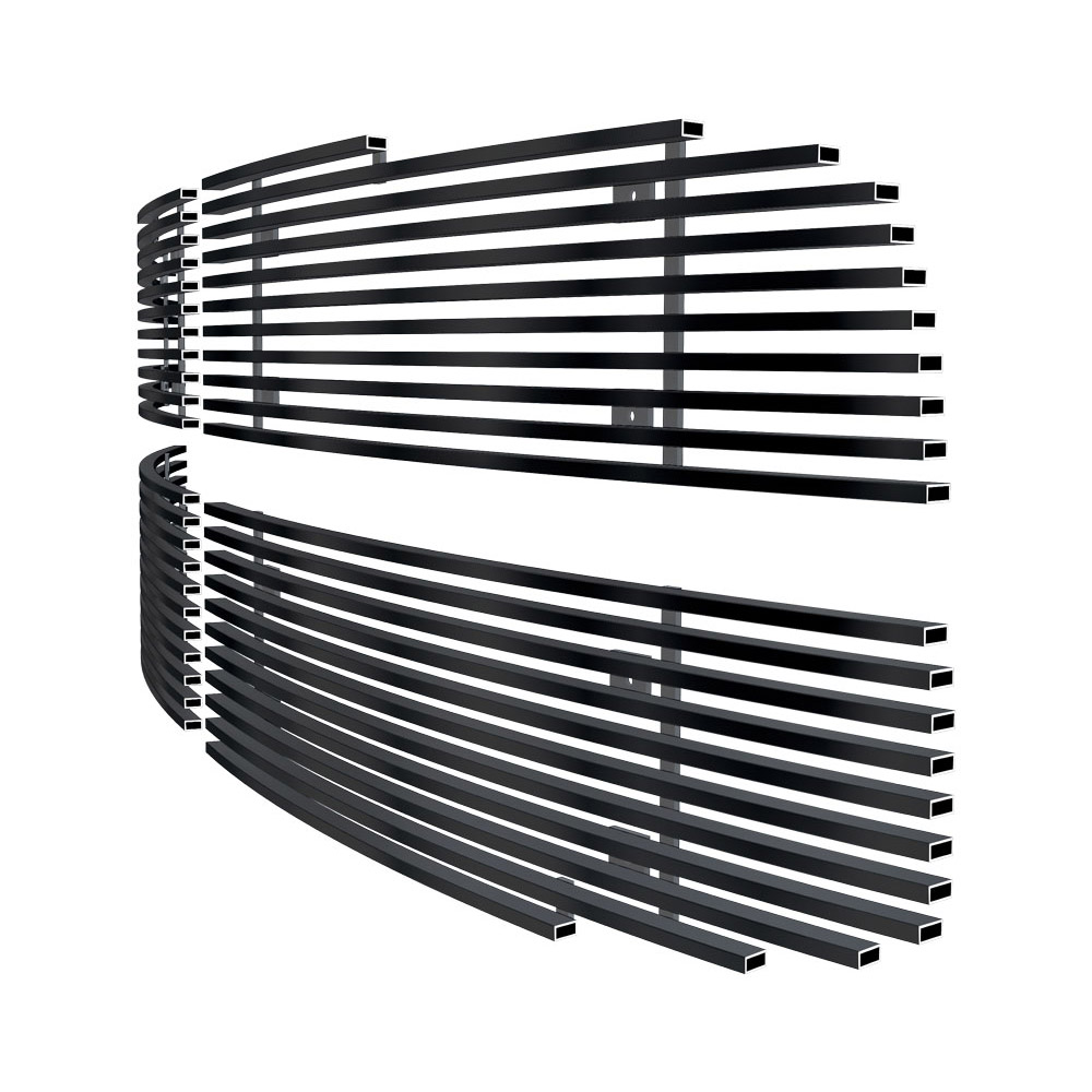 2006-2008 Ram 1500 /2006-2009 Dodge Ram 2500 /2006-2009 Dodge Ram 3500 Main Upper Black Stainless Steel Billet Grille