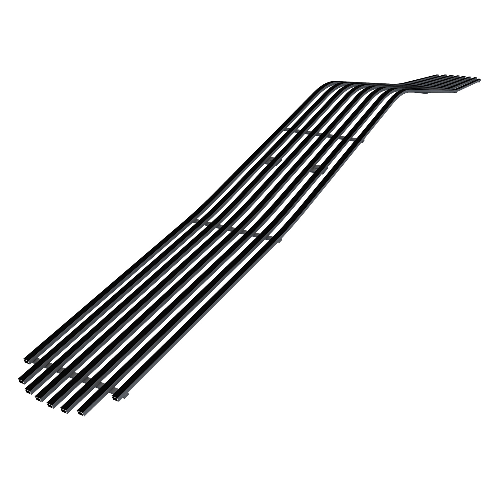 2009-2014 Dodge Challenger Phantom Main Upper Black Stainless Steel Billet Grille