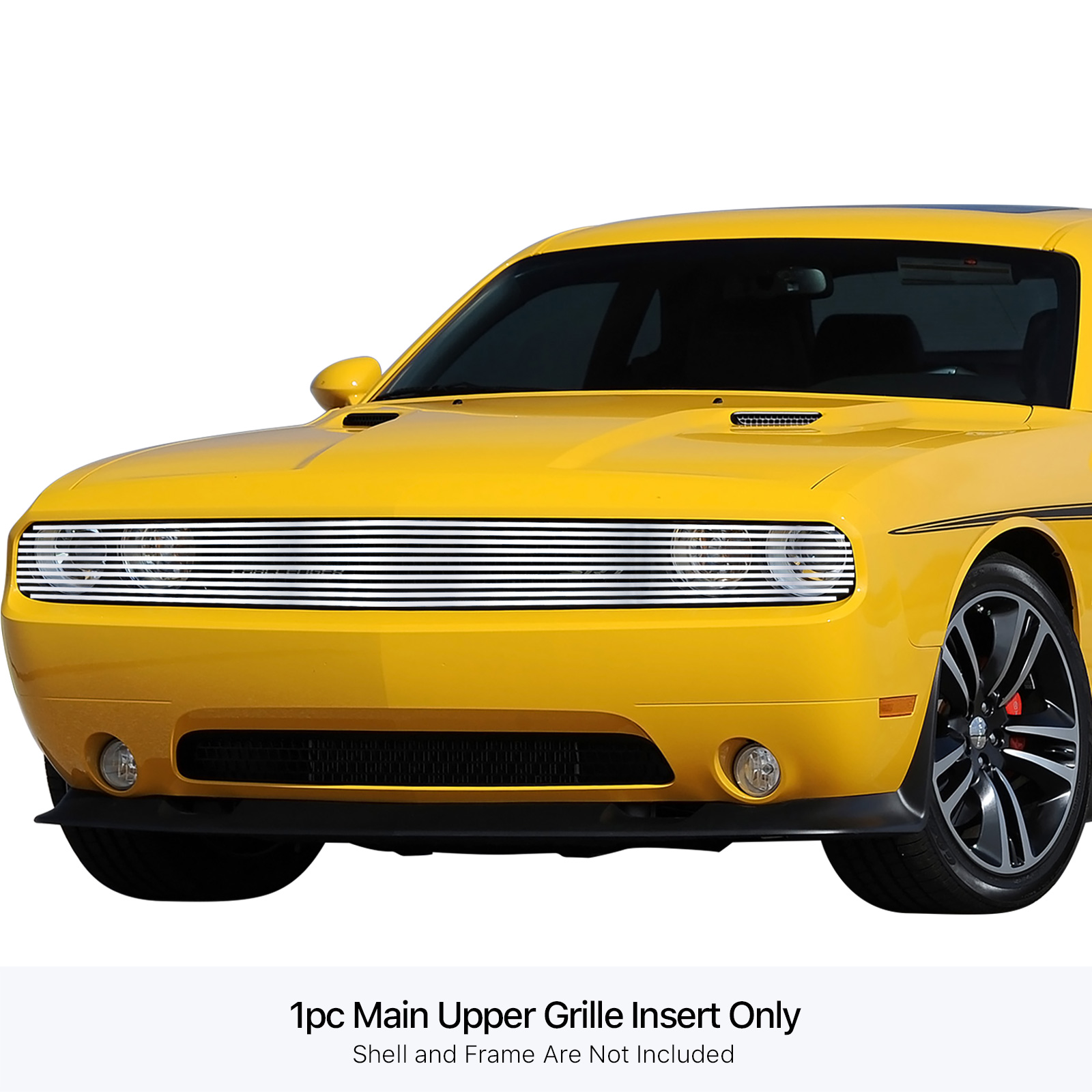 2009-2014 Dodge Challenger Phantom Main Upper High Density SS Billet Grille