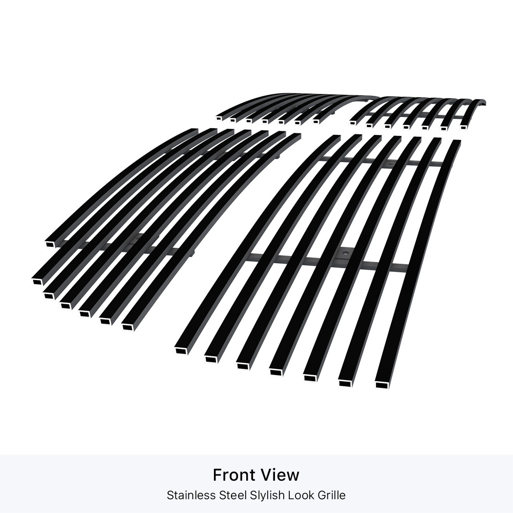 2013-2018 Ram 2500 /2013-2018 Ram 3500 Main Upper Black Stainless Steel Billet Grille
