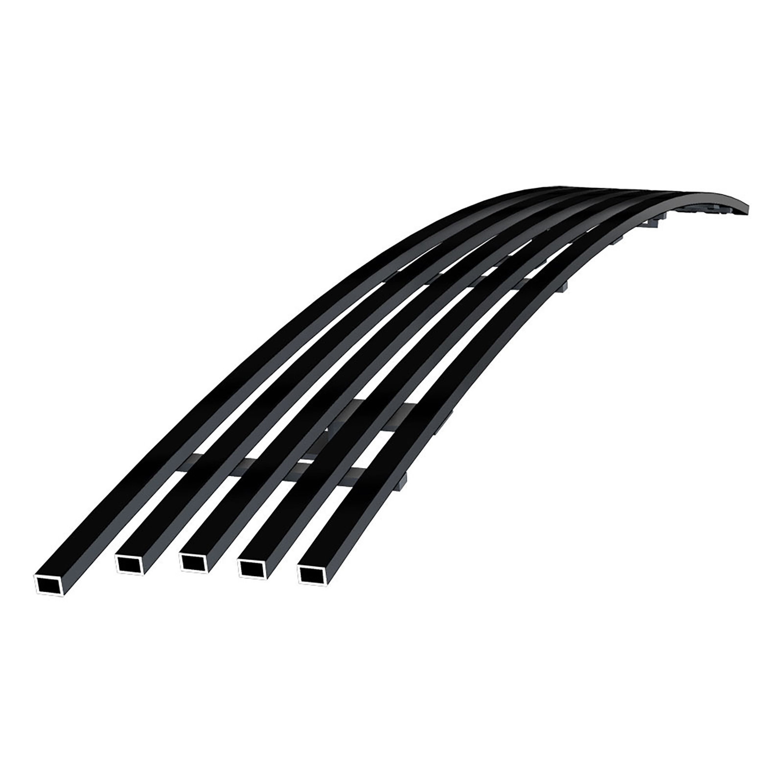 2010-2018 Ram 2500 Tow Hook Show/ 2010-2018 Ram 3500 Tow Hook Show Lower Bumper Black Stainless Steel Billet Grille