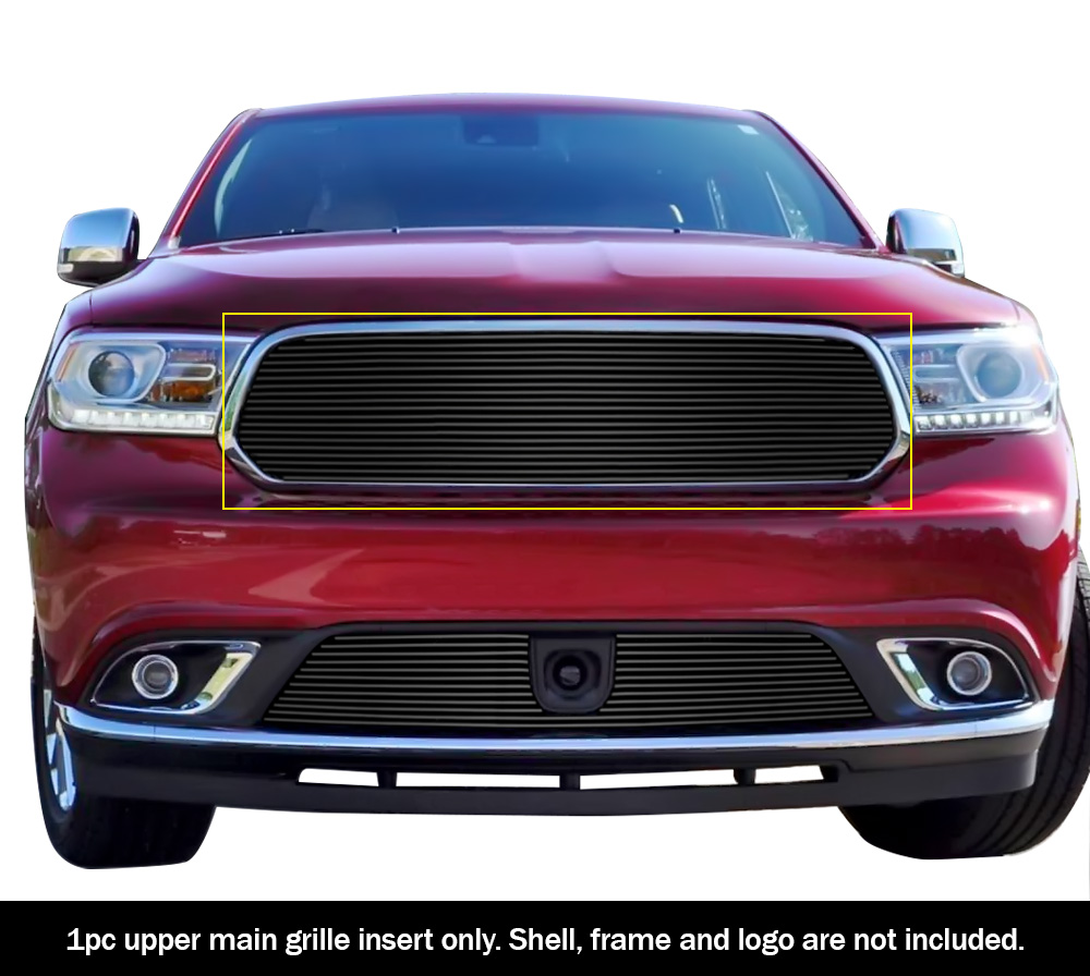 2014-2017 Dodge Durango/2018 Dodge Durango Not for RT and SRT model/2019-2020 Dodge Durango Not for GT and RT and SRT Main Upper Aluminum Billetuminum Billet Wide Grille