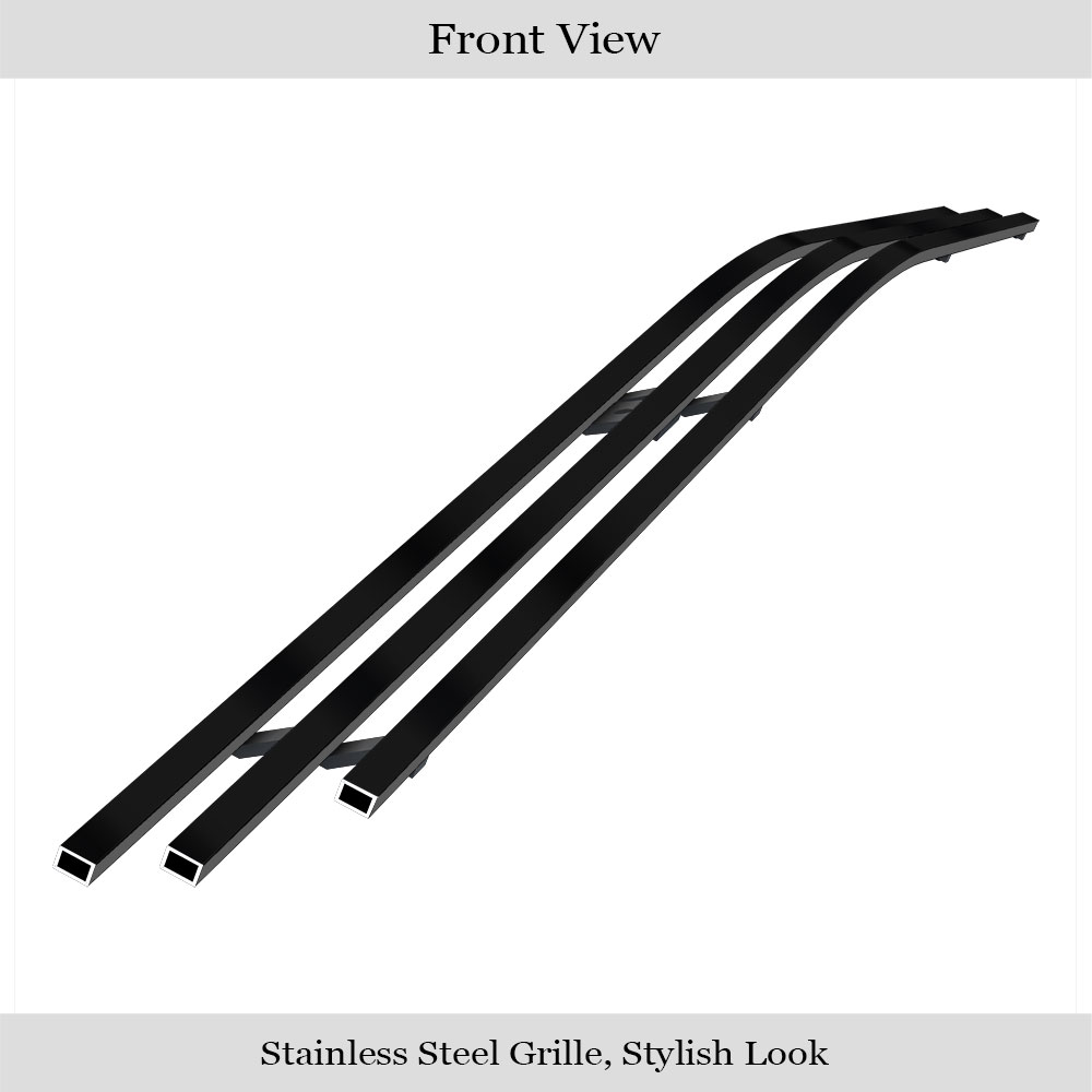 2005-2010 Dodge Charger Not For SRT8 Lower Bumper Black Stainless Steel Billet Grille