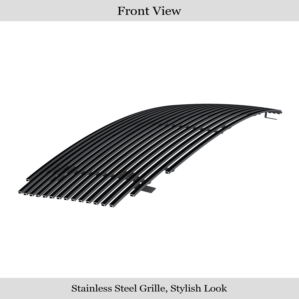 2004-2006 Dodge Durango Main Upper Black Stainless Steel Billet Grille