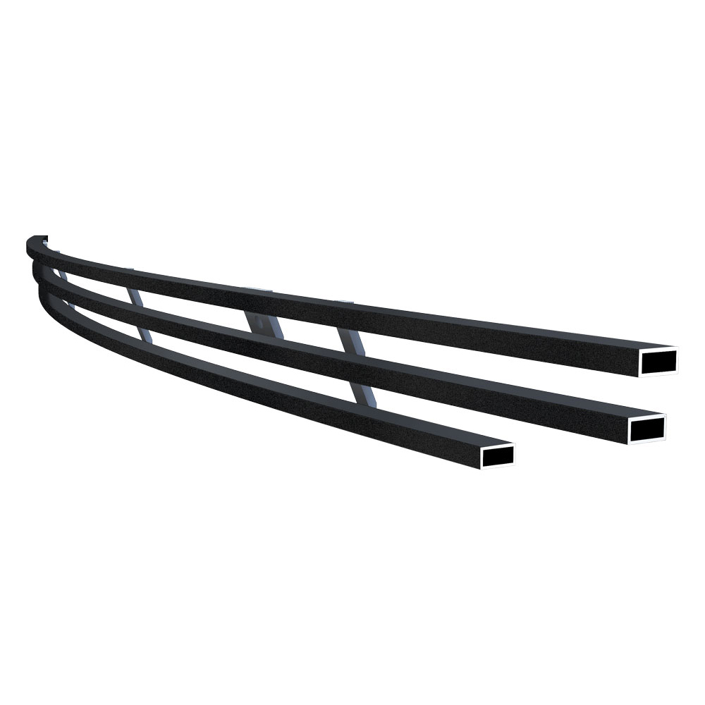 2009-2010 Dodge Challenger Lower Bumper Black Stainless Steel Billet Grille