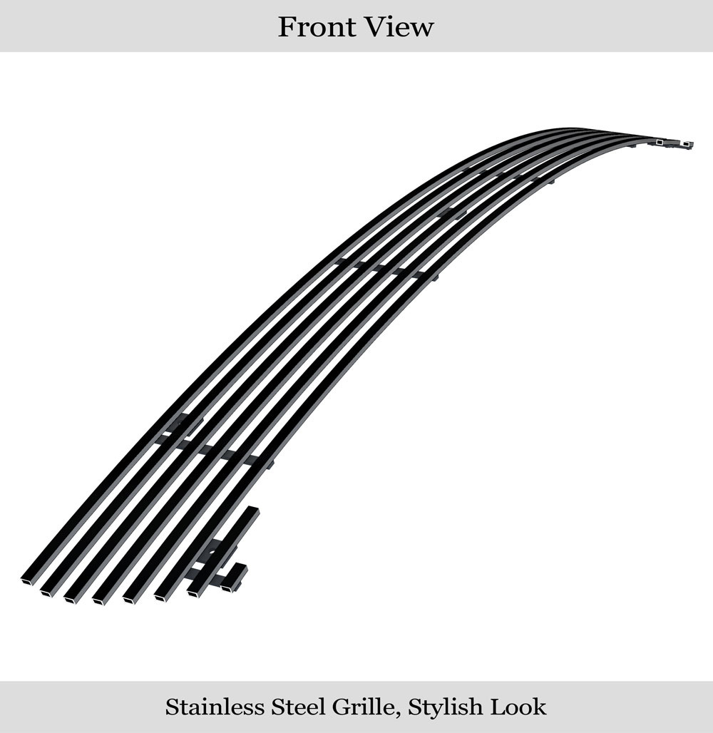 2015-2018 Dodge Charger (Only for Daytona and RT SCAT pack and Daytona 392 and SRT 392 and SRT Hellcat) / 2019 Dodge Charger Only for GT and RT Main Upper Black Stainless Steel Billet Grille