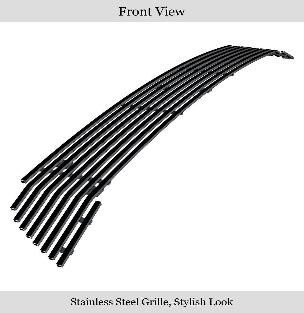 2018 Dodge Durango Only for RT and SRT/2019-2020 Dodge Durango Only for GT and RT and SRT Main Upper Black Stainless Steel Billet Grille