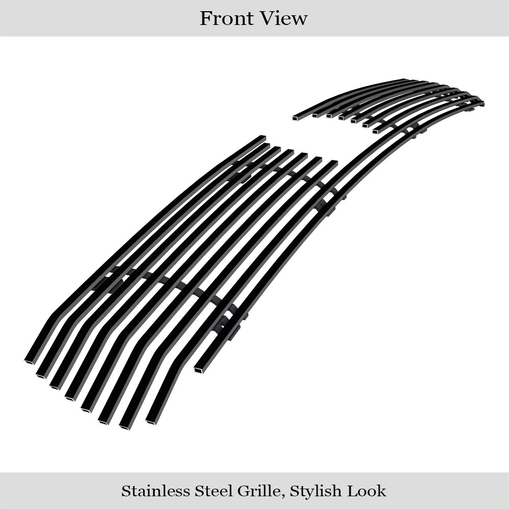 2018 Dodge Durango Only for RT and SRT With Adaptive Cruise Control/2019-2020 Dodge Durango Only for GT and RT and SRT With Adaptive Cruise Control Lower Bumper Black Stainless Steel Billet Grille
