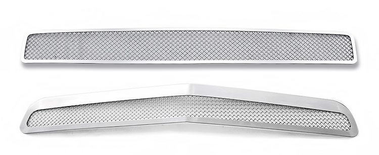 2011-2014 Dodge Challenger Main Upper + Lower Bumper Wire Mesh Grille